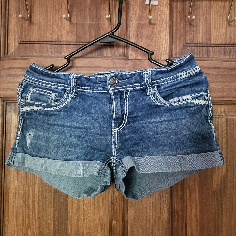 Women's Cello Blue Denim Shorts